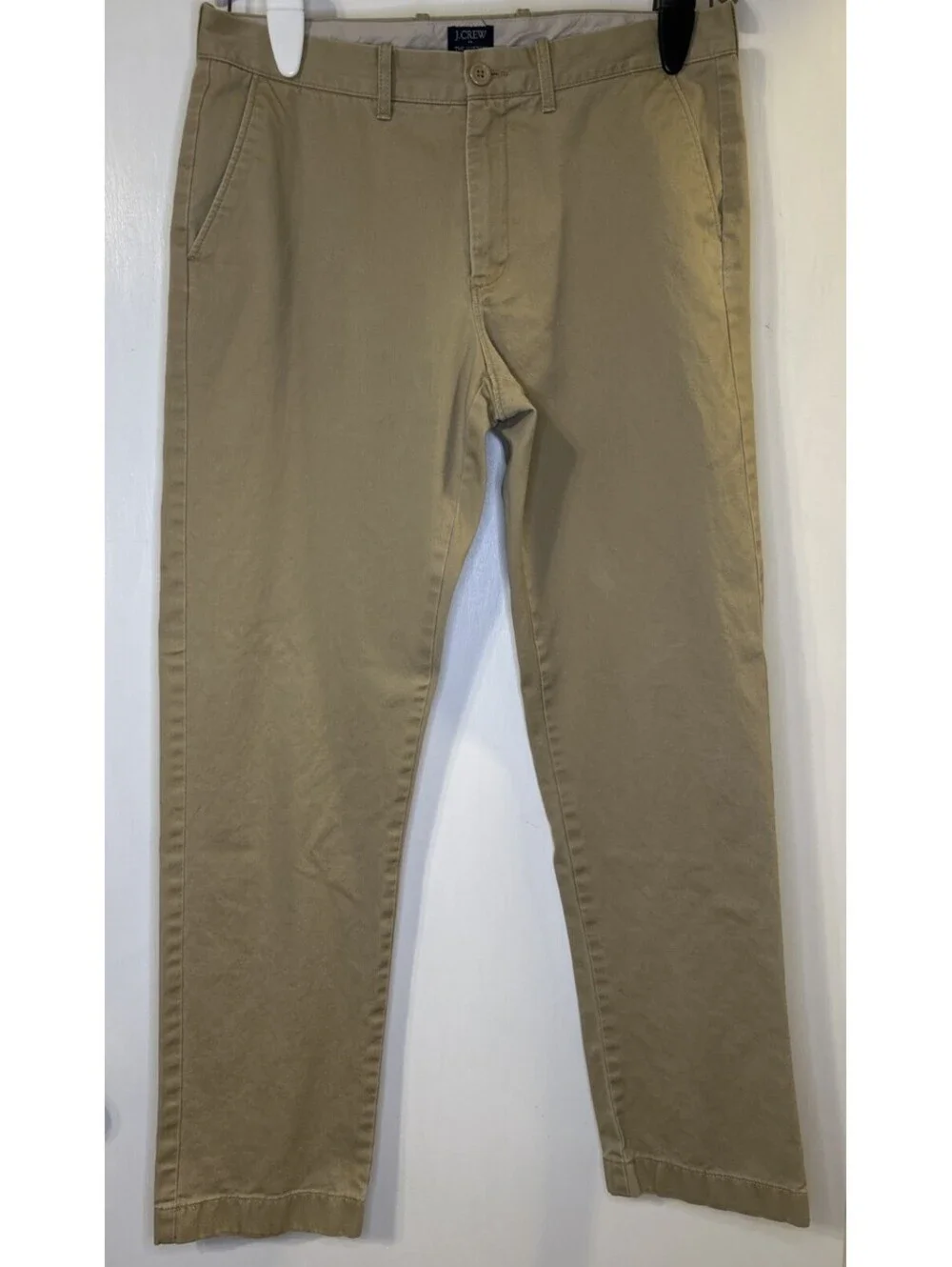 J Crew The Sutton 33X32 Tan Men's Chino Pants Flat Front Casual